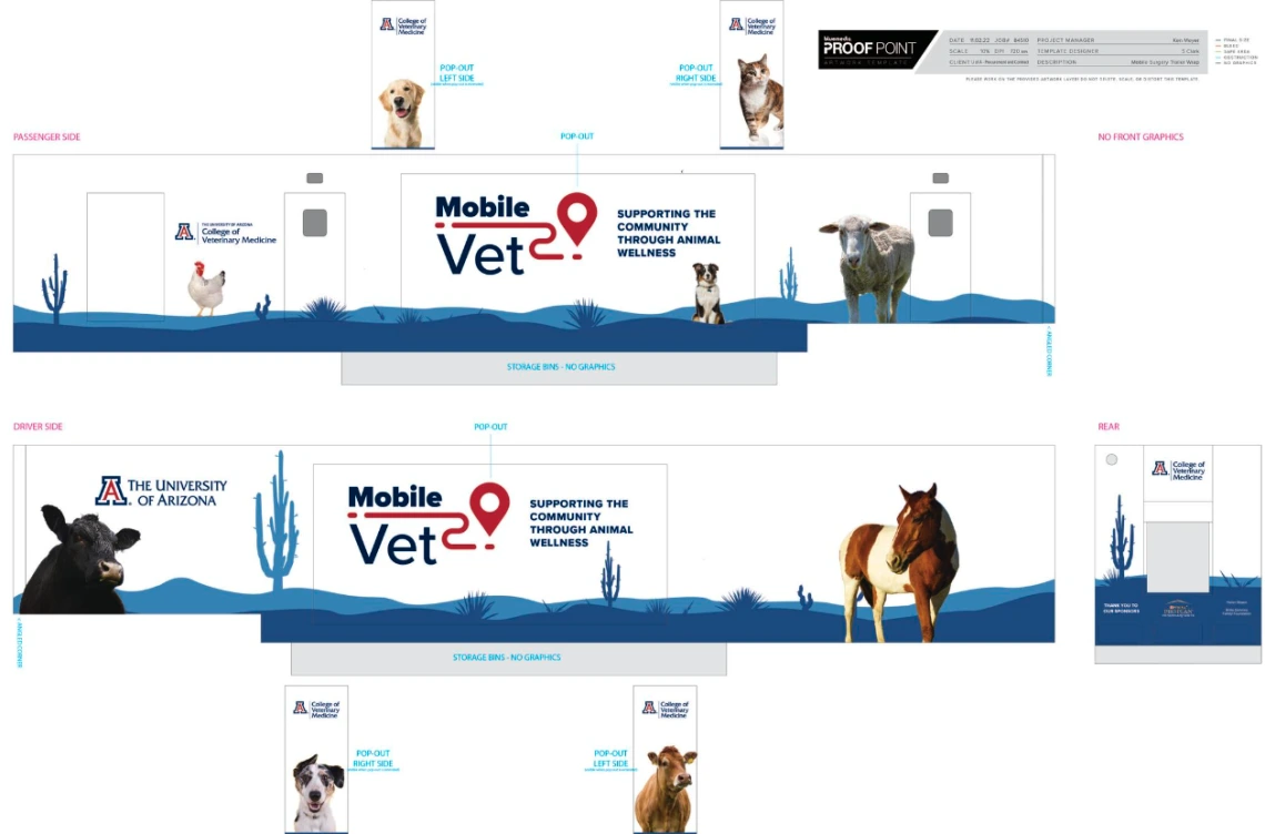 VetMed Mobile Trailer Wrap 2023