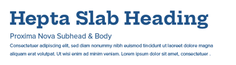 Hepta Slab Heading font